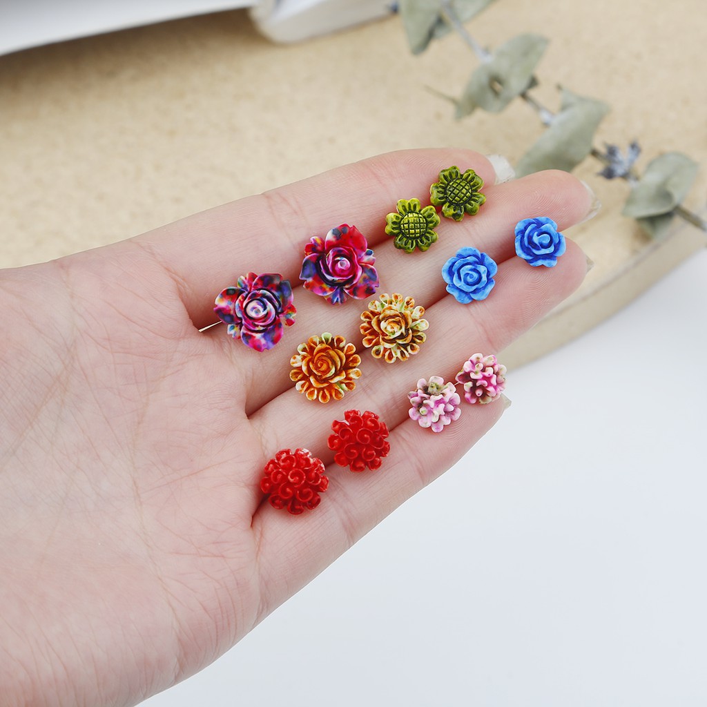 Set 36 cặp khuyên tai nữ trang Beadia tạo hình độc đáo
