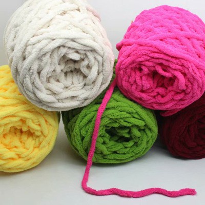 Cuộn len đan móc may mặc sợi to nhiều màu sắc chuyên dụng