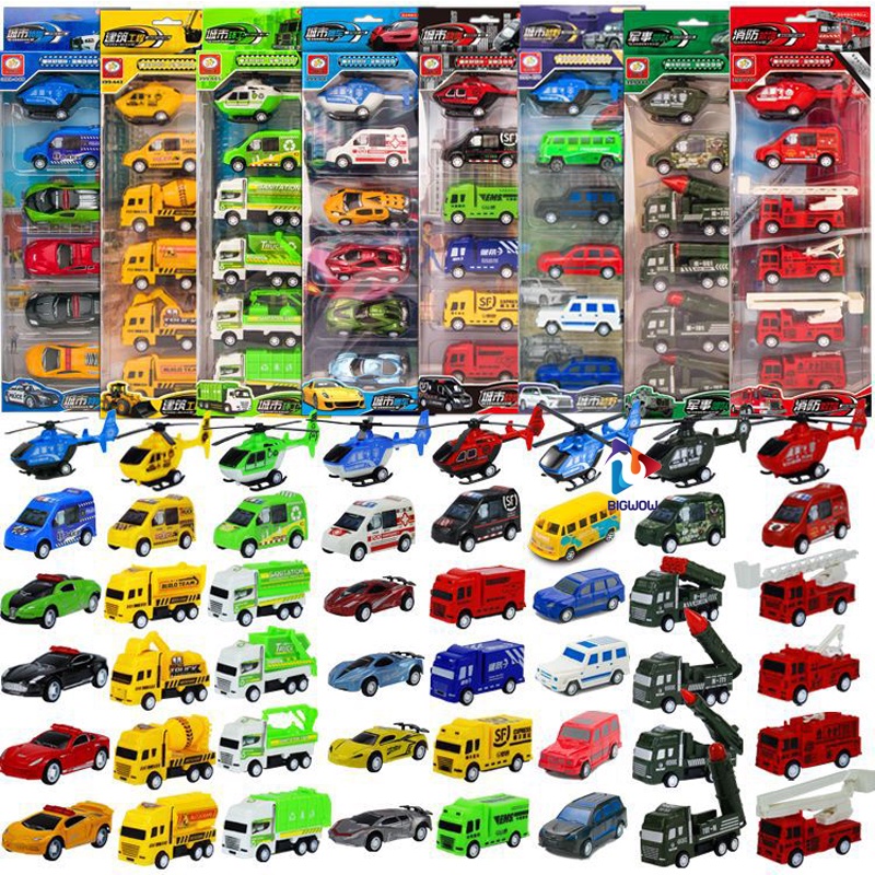 Ô tô đồ chơi trẻ em, bộ xe ô tô quân sự, xe đua, cứu hỏa, vận chuyển siêu đep , Bigwow đồ chơi thông minh