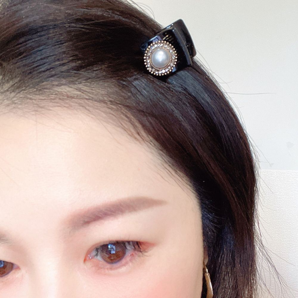Kẹp tóc hình nơ đính ngọc trai giả thanh lịch thời trang cho nữ