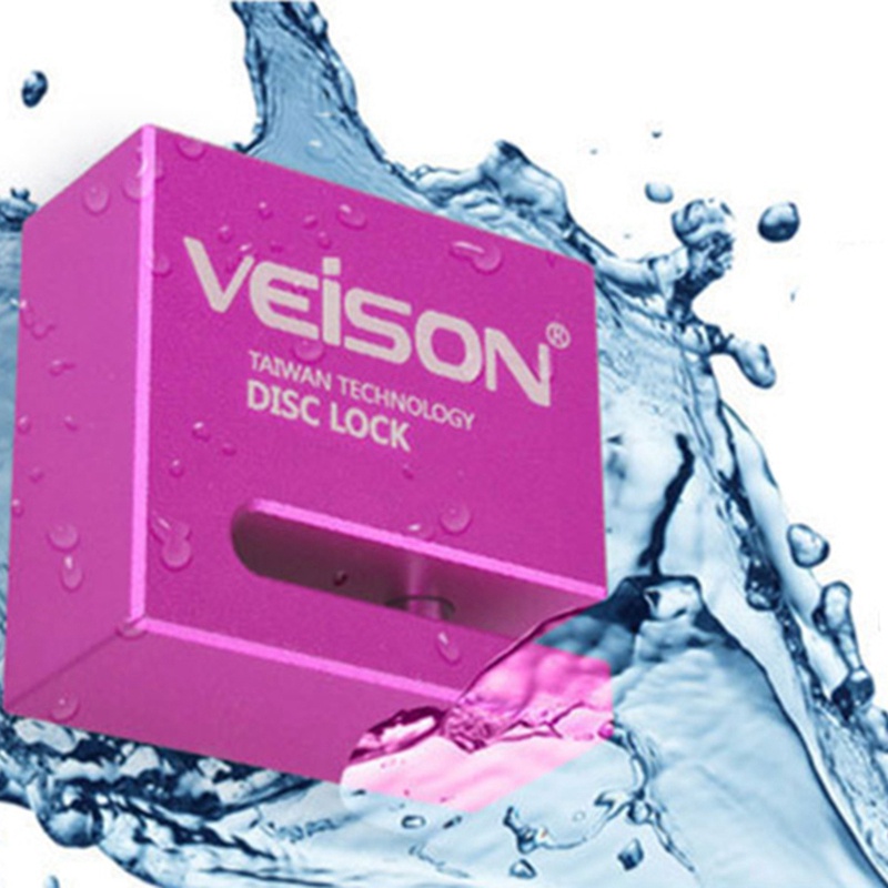 Bộ Khóa Đĩa Phanh Xe Đạp / Xe Máy Veison 6Mm Màu Vàng Chống Trộm Không Thấm Nước