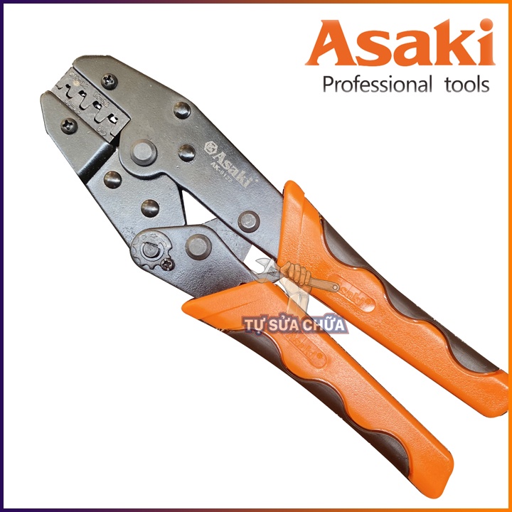 Kìm bấm cos ghim capa 0.15~6.0mm2 Asaki AK-9122 - Kềm bấm cote hình