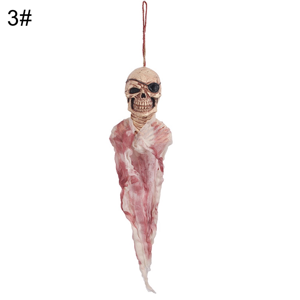 Phụ kiện treo trang trí hình đầu lâu kinh dị cho Halloween