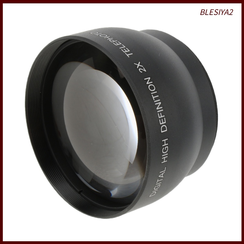 [BLESIYA2]52mm 2x Magnification Telephoto Lens for Nikon Sony DSLR Cameras/Camcorders