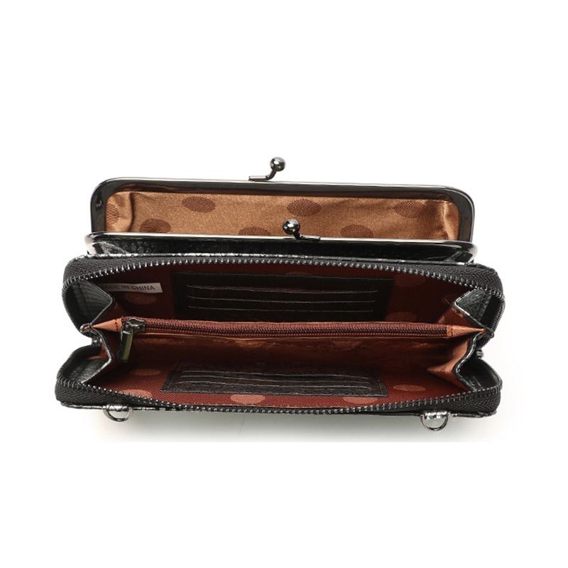 Ielgy Túi Đeo Chéo Đựng Điện Thoại Họa Tiết Da Rắn Lấp Lánh Thời Trang Cho Nữ