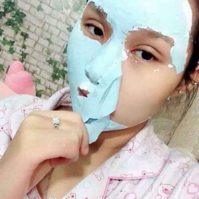 Mặt nạ dẻo bạc hà trà xanh dưỡng da mụn cấp ẩm thải độc 100g