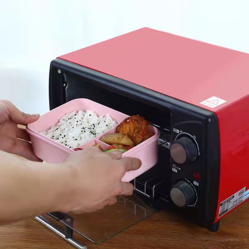 Hộp Đựng Cơm Văn Phòng Lúa Mạch 3 Ngăn,giữ nhiệt, Tặng kèm Đũa Và Muỗng