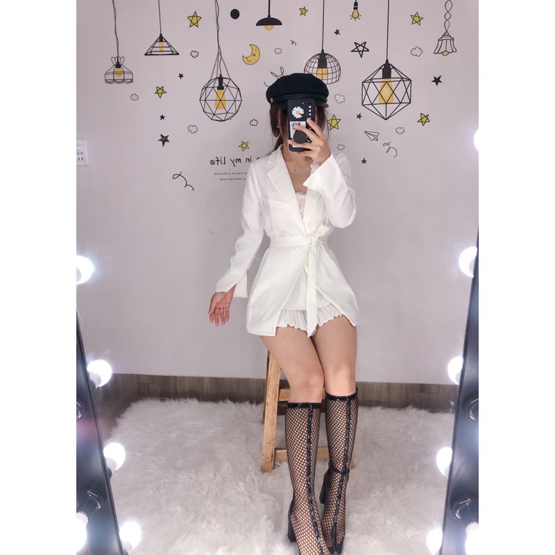 áo khoác BLAZER 1 lớp tặng kèm thắt lưng