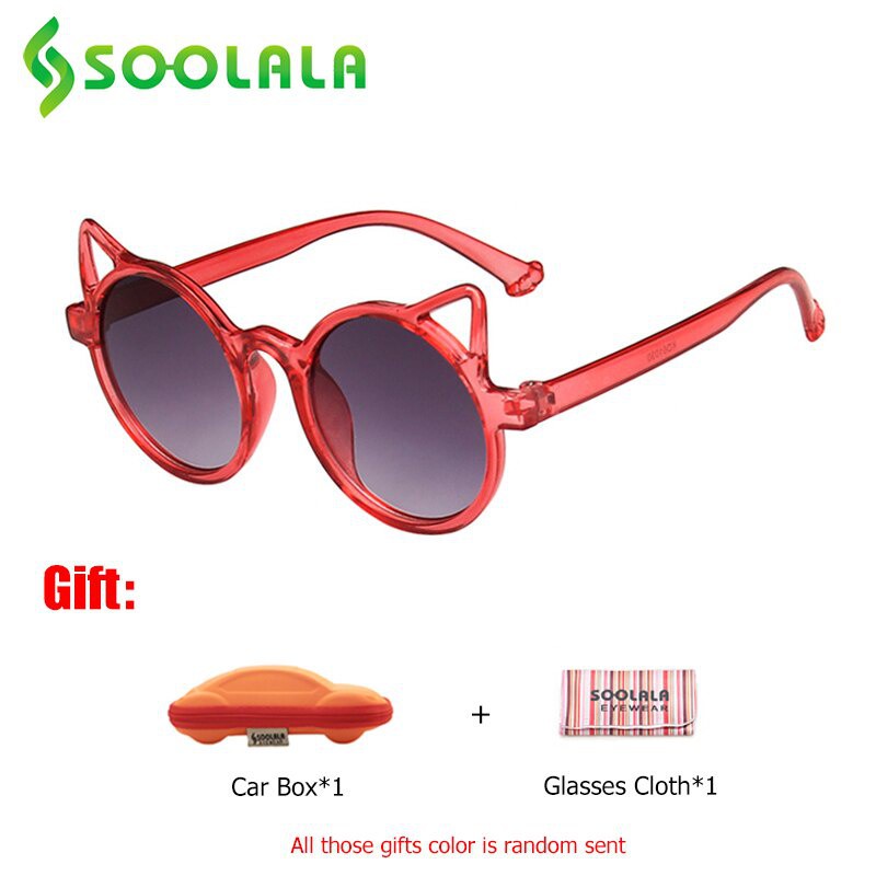 Kính mát bé gái SOOLALA thiết kế tai mèo sành điệu dễ thương