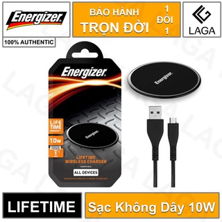Đế sạc không dây Energizer 10W Lifetime Warranty kèm cáp Micro USB - WLACBLBKM