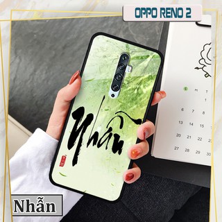 Ốp lưng kính 3D Oppo Reno 2- chữ thư pháp ý nghĩa