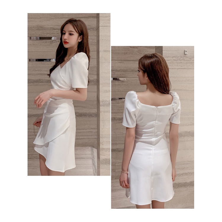 Đầm xoắn eo cổ V ôm body hàng Quảng Châu thời trang cao cấp | BigBuy360 - bigbuy360.vn