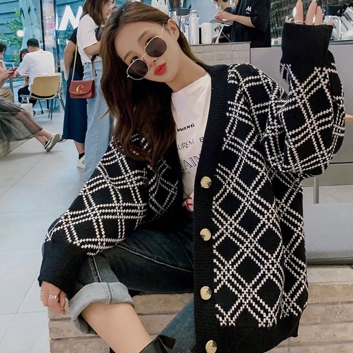 Áo khoác len cardigan nữ dáng dài NHẬT LINH chất liệu cao cấp Quảng Châu - A285