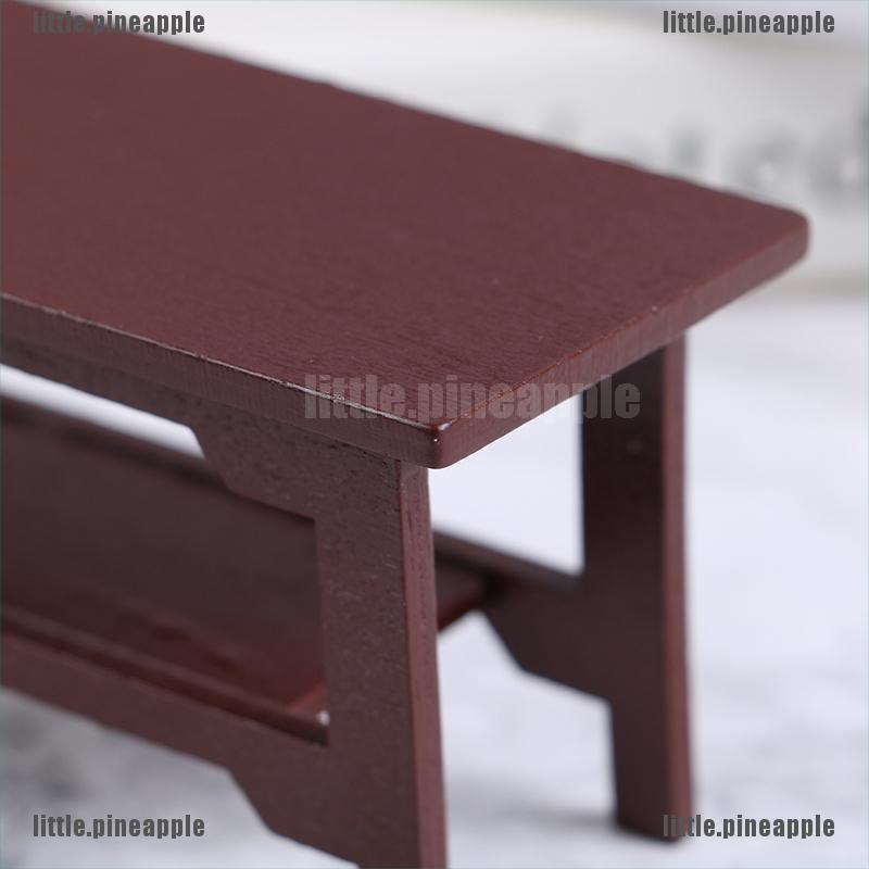 Mô hình bàn gỗ mini đồ chơi dành cho trang trí nhà búp bê DIY