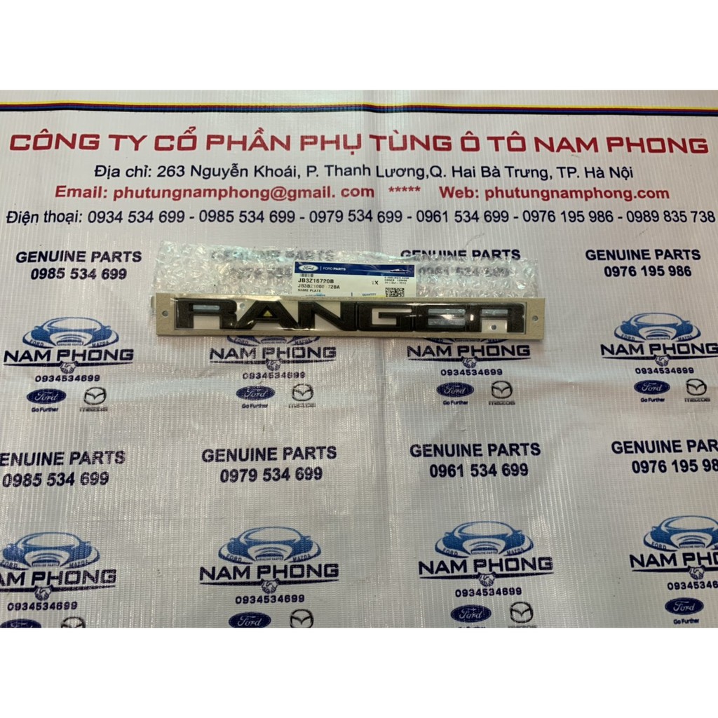 Chữ Ranger cửa thùng ( Chữ nổi ) - JB3Z16720B