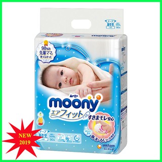Tã bỉm Dán/Quần MOONY CỘNG MIẾNG đủ size Nb90/S84/M64/L54/M58/L44/XL38