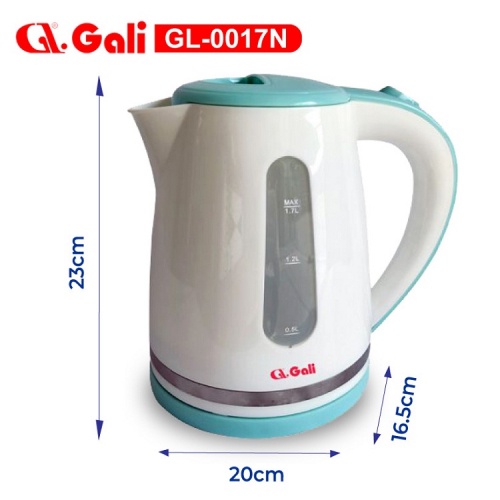 [Mã ELHADEV giảm 4% đơn 300K] Bình đun siêu tốc GaLi GL-0017N 1.7L - Công suất 1800-2200W