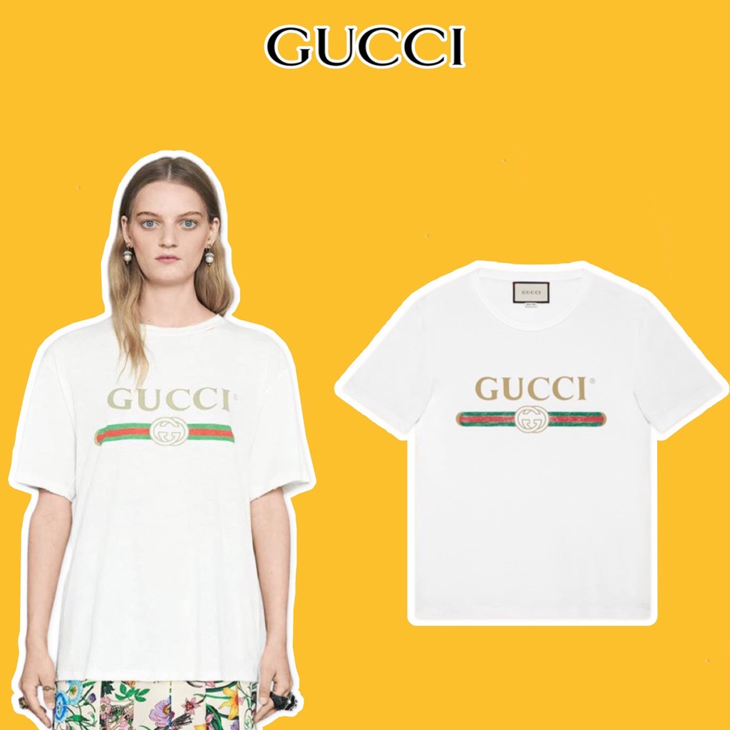 - Tee Gu.cci Fake Logo cao cấp full tag túi, áo thun GU.CCI