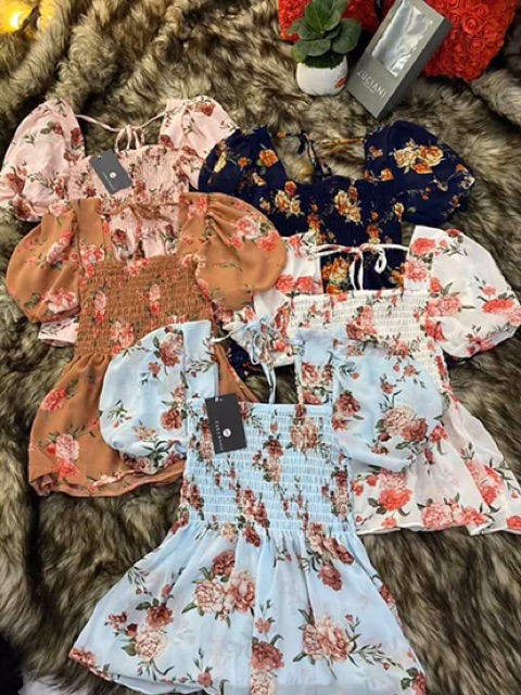 Áo Peplum Hoa
