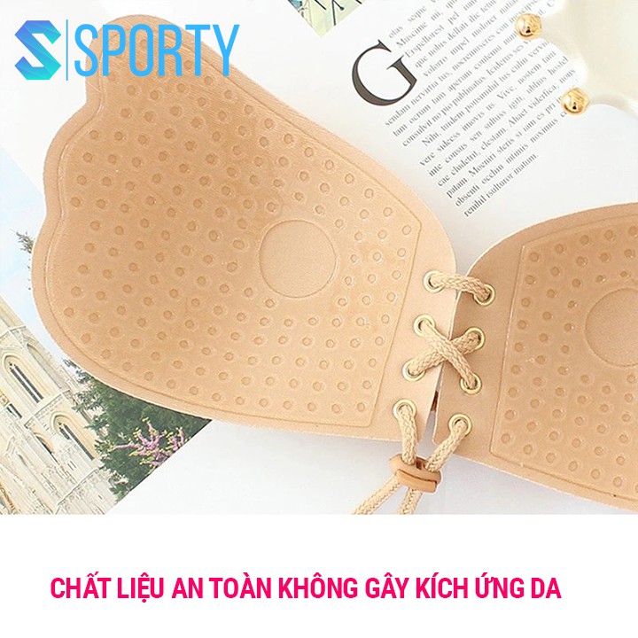 Áo Bra không dây SPORTY Miếng dán nâng ngực không quai dây rút thiết kế sexy, an toàn cho thời trang nữ ML02