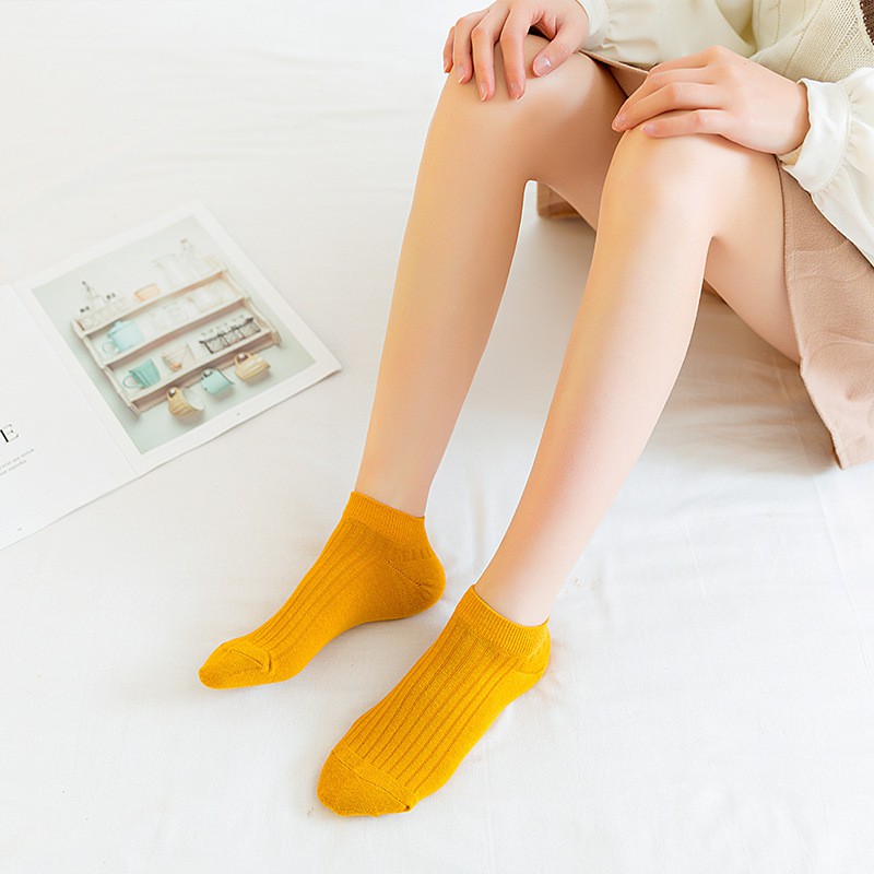 Tất vớ nữ cổ ngắn trơn màu (WS04)