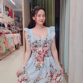 Đầm/Jumpsuit Ngắn Hoa