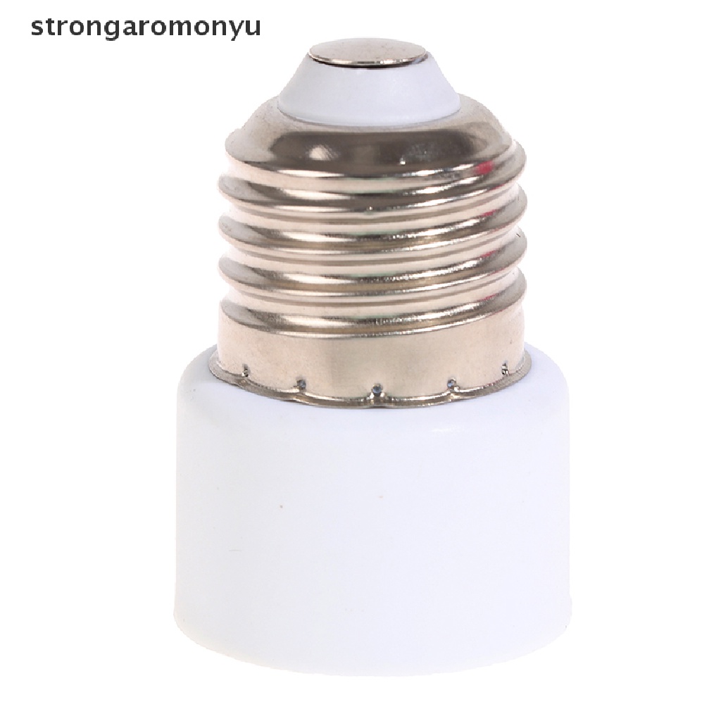 【YU】 220V E27 ABS White Connector Accessories US/EU Plug Screw Bulb Base Adapter .