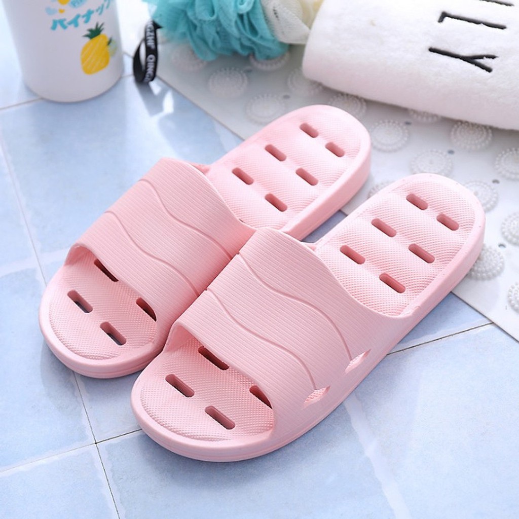 Dép đi nhà tắm đúc nguyên khối chống trơn trượt - Dép đi trong nhà siêu êm, hàng nhập khẩu chất lượng cao, chính hãng
