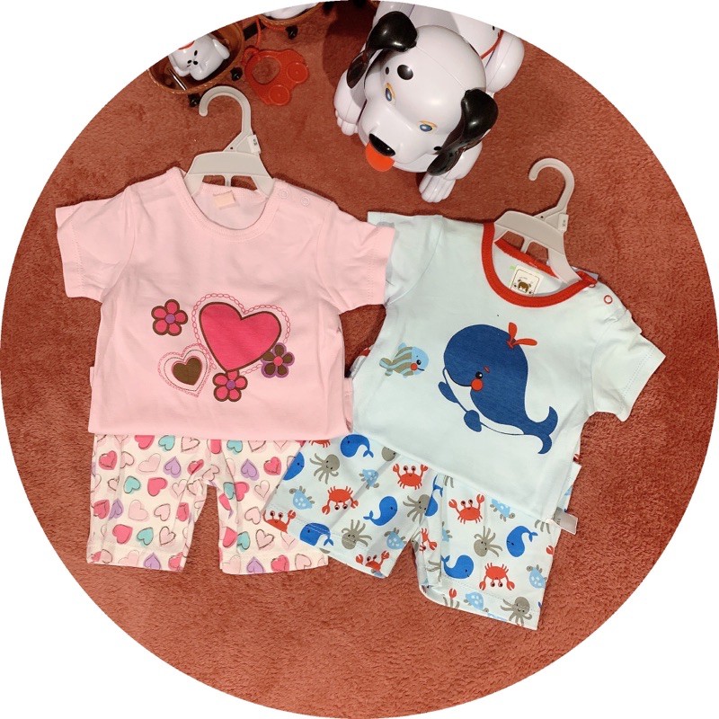 Set Bộ Cộc Tay Cho Bé Trai Và Bé Gái Hàng QCXK Cực Xịn