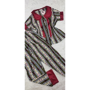 Bộ tiểu thư  tay ngắn quần dài vải satin mạc Sam