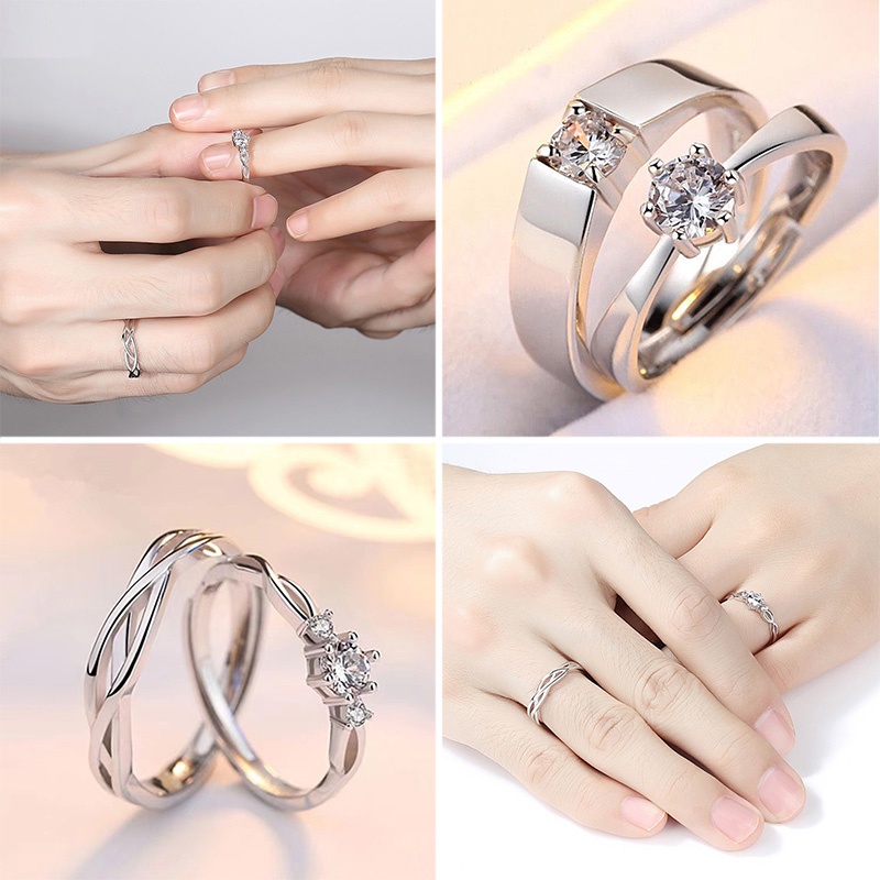 Nhẫn Hở Thời Trang Hàn Quốc Sáng Tạo Cho Cặp Đôi