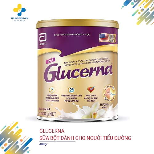 Sữa bột lúa mạch dành cho người bị tiểu đường Glucerna Abbott 400g