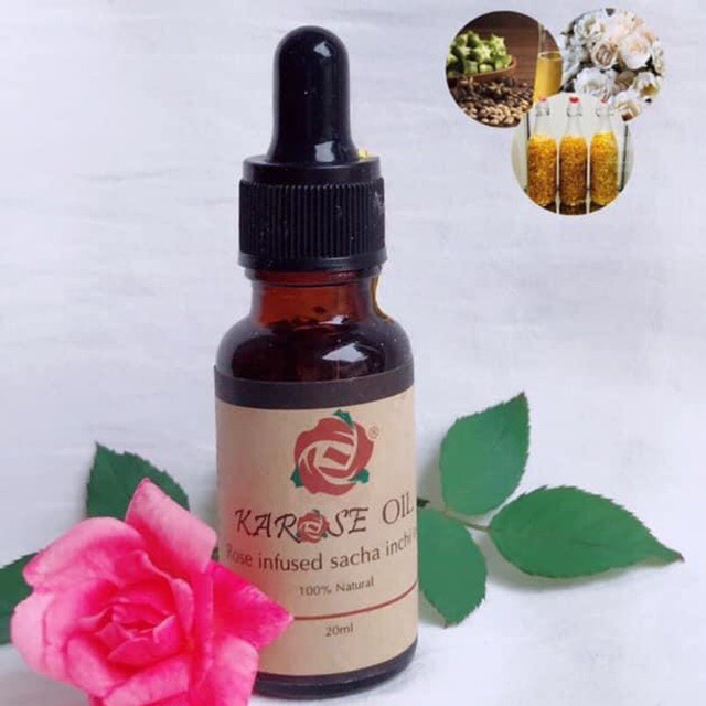 Dầu Dưỡng Da Hoa Hồng Hữu Cơ Karose Oil, Dưỡng Ẩm, Sáng Da, Chống Lão Hoá 20ml