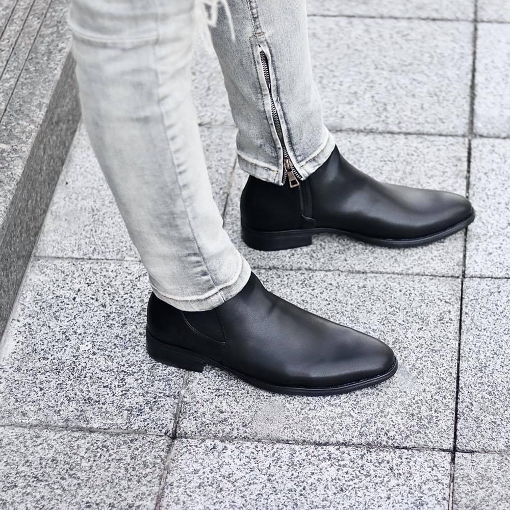 (Bốt Nam) Chealsea Boots nam thời trang phong cách thanh lịch trẻ trung chất liệu da bò cao cấp đế cao su | BigBuy360 - bigbuy360.vn