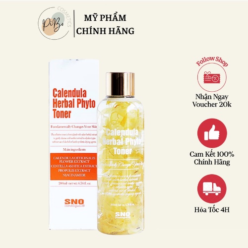 Toner Chứa Cánh Hoa Cúc SNO Calendula Herbal Phyto - 200ml