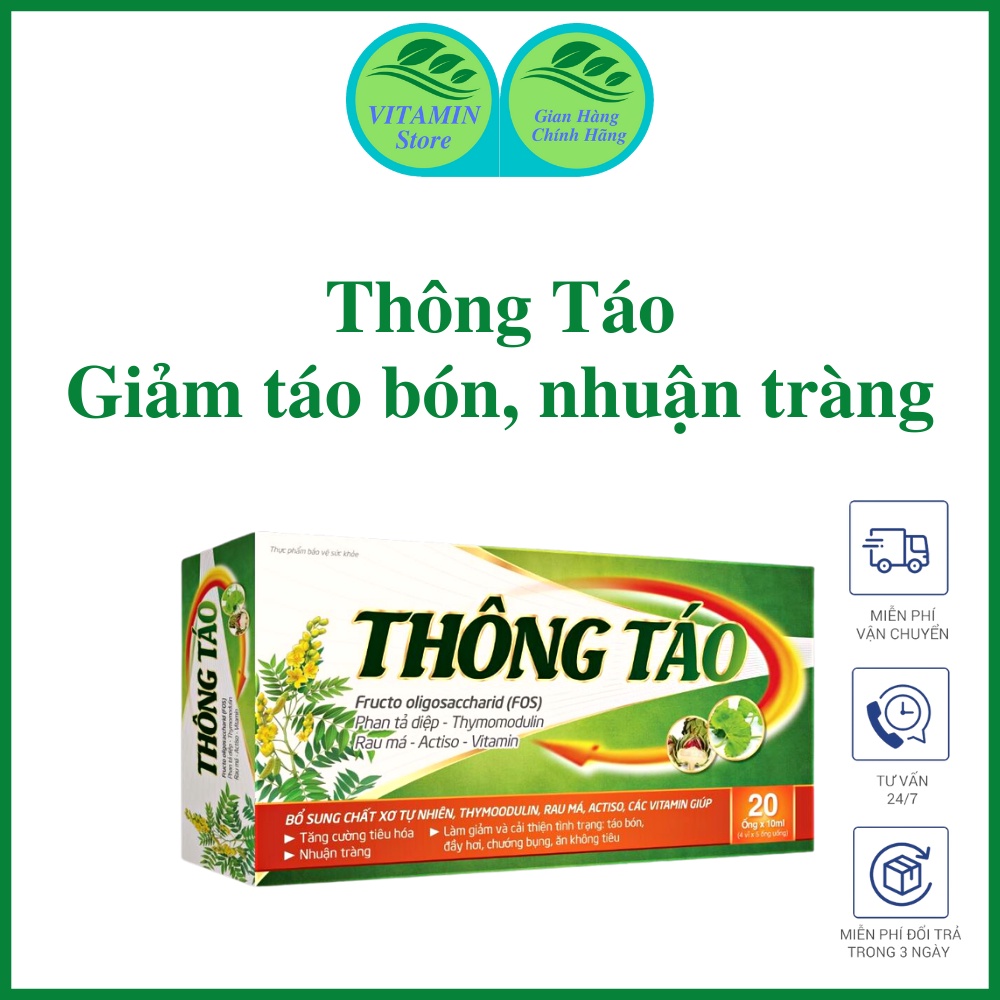 Sản phẩm Thông Táo hỗ trợ tiêu hóa,giúp nhuận tràng,giảm táo bón,người thiếu chất xơ