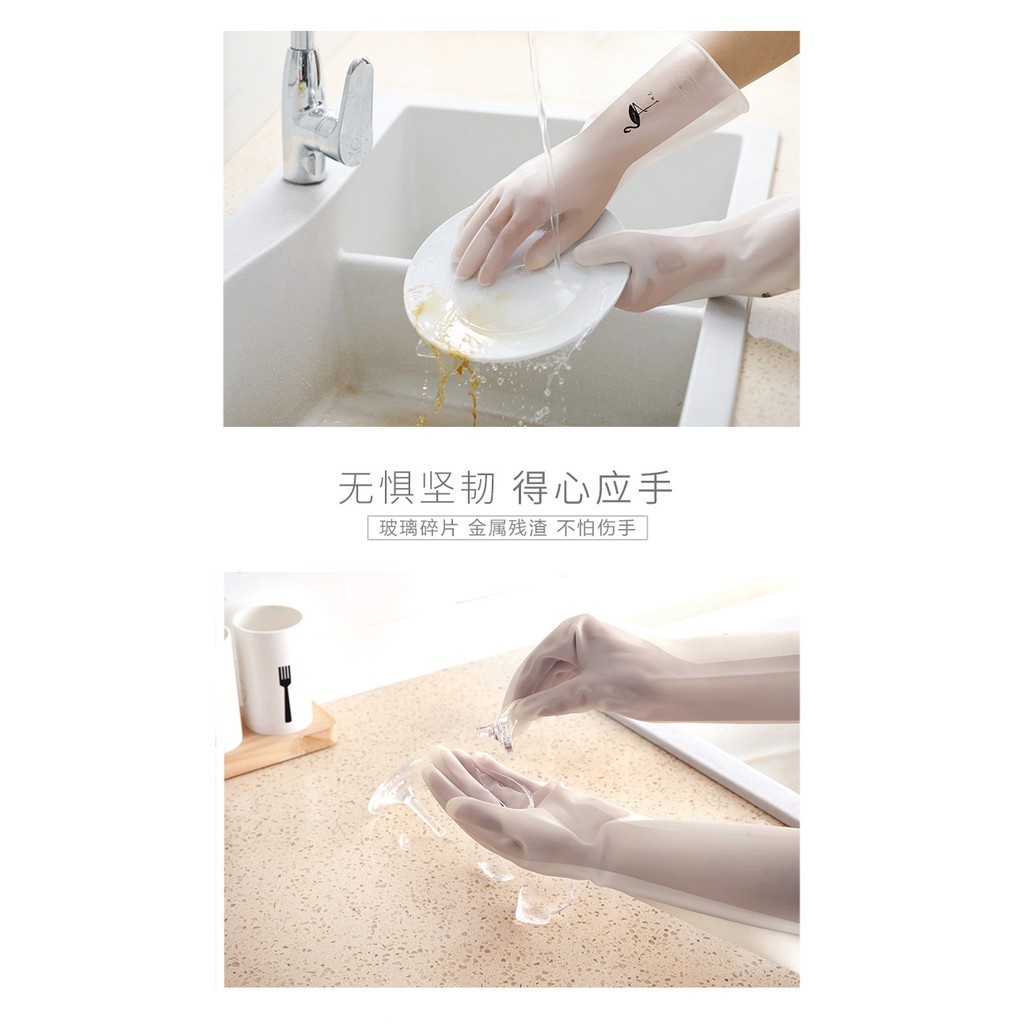 Găng Tay Cao Su Rửa Chén Chống Thấm Nước Chống Trượt Tiện Dụng