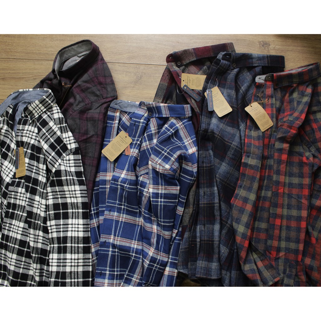 Sơ mi flannel mùa thu