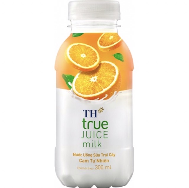 Nước Uống Sữa Trái Cây TH True Juice Dâu/Cam 300ml