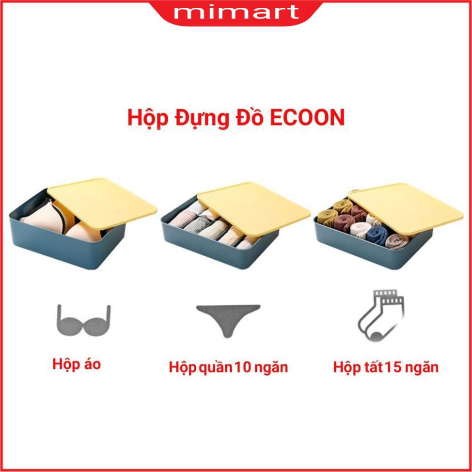 Hộp đựng đồ lót, tất vớ, chia ngăn gọn gàng có nắp đậy