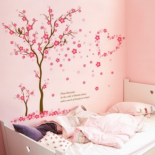 Decal dán tường cây hồng