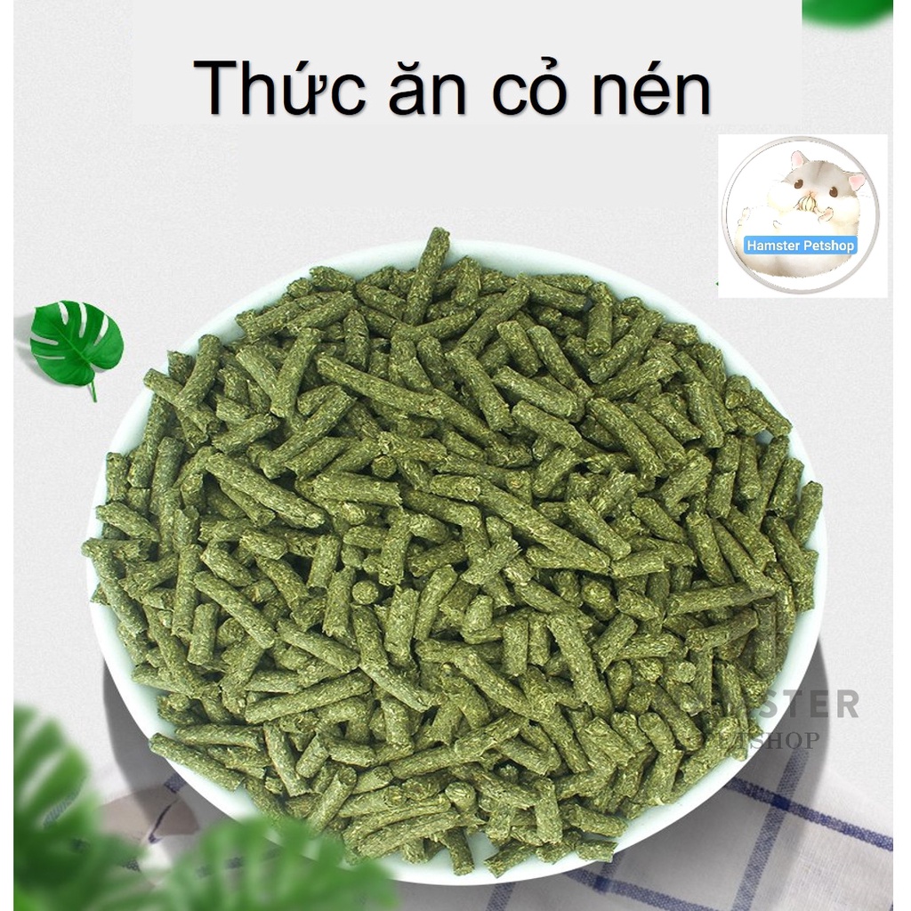 Cỏ nén alfalfa, cỏ Linh lăng dinh dưỡng cho Guinea Pig (bọ ú, chuột lang), thỏ, chinchilla 500g