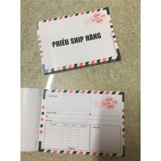 Combo 25 Quyển phiếu ship hàng cho các shop