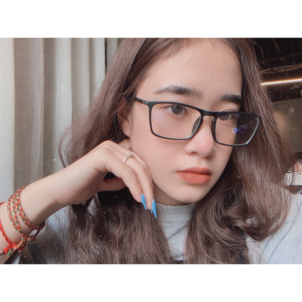 Gọng kính cận nhựa dẻo cho mặt tròn 4U, mắt vuông chống bụi hoặc lắp cận, màu đen – J165 | BigBuy360 - bigbuy360.vn