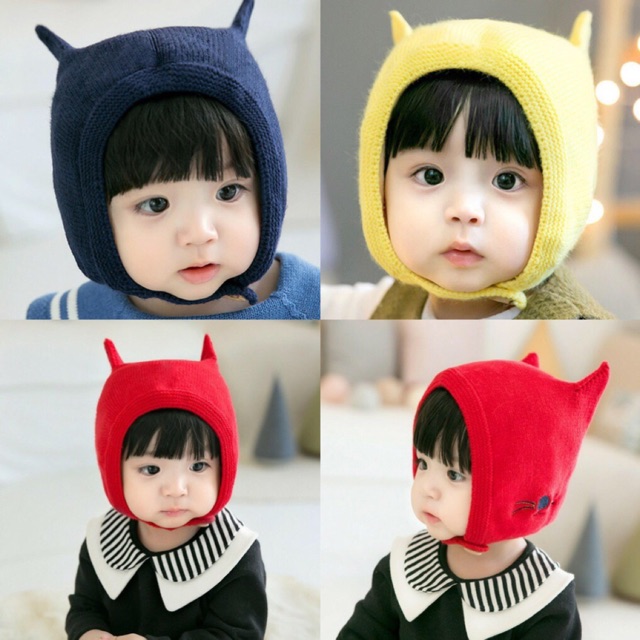 Mũ nón len tai mèo trùm tai cho bé Chic Kitten, chất liệu dày dặn ấm áp