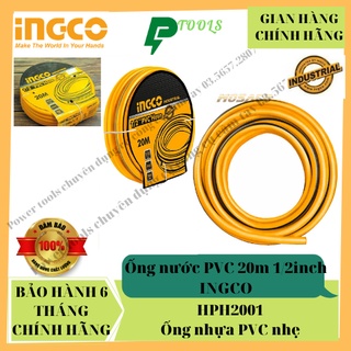 Ống nước pvc 20m 1/2inch ingco hph2001 , ống nhựa pvc mức bùng nổ 300 psi, mức thử nghiệm lực kéo 880n dễ lắp đặt, nhẹ