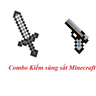 Combo kiếm súng sắt Minecraft