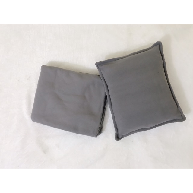Bộ chăn gối văn phòng VNXK Beddy màu ghi xám + Freeship