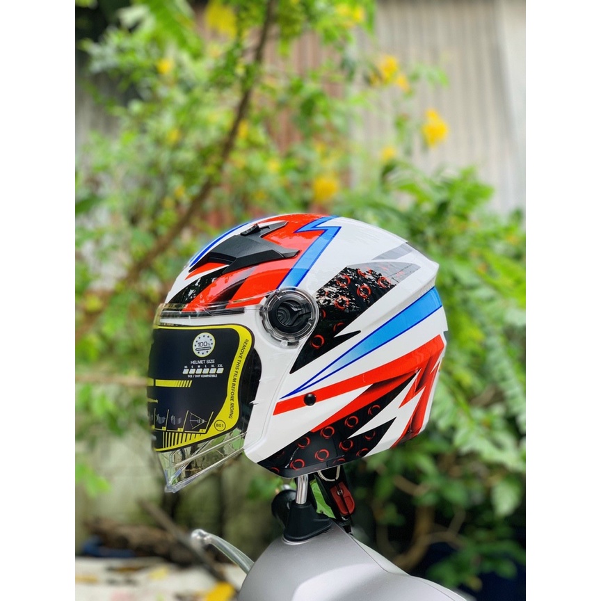 NÓN 3/4 2 KÍNH ROYAL M268 ĐỦ MẪU CHÍNH HÃNG CÓ BẢO HÀNH 12 THÁNG