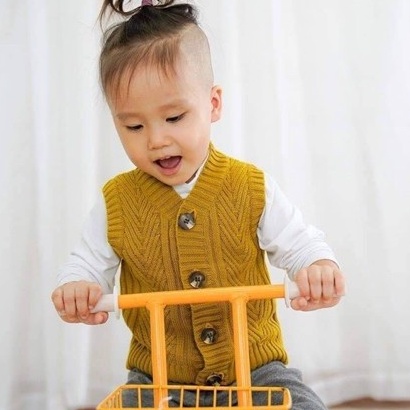 Áo gile len cao cấp Bu, Bubaby cho bé 6m - 3Y